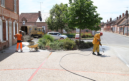 réfection des trottoirs de Chaon - 2015